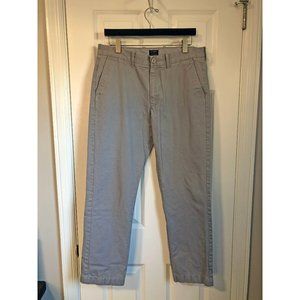 J Crew Men's Sutton Chino Grey Size 34/32